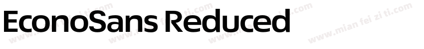 EconoSans Reduced字体转换